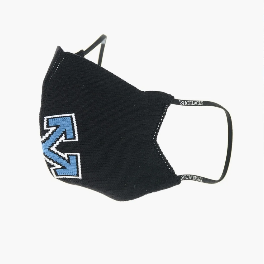 NWT Off-White Arrows motif face mask Black Blue L/XL
